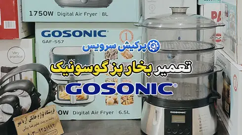 تعمیر بخارپز گاسونیک | نمایندگی تخصصی تعمیرات بخارپز گاسونیک Gosonic